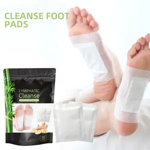 Foot Care Patches for Foot Care (10 Pieces), Natural Ginger & Bamboo Pads with Adhesive Sheets, Improve Sleep Quality, Relieve Fatigue and Tiredness, Sleep Improvement