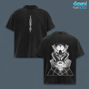 Destiny Hunter Vintage Washed Tee, Guardian Class Streetwear Shirt, Sci Fi Fantasy Gamer Apparel, Light and Darkness Gaming Fashion, Unisex Cotton Top