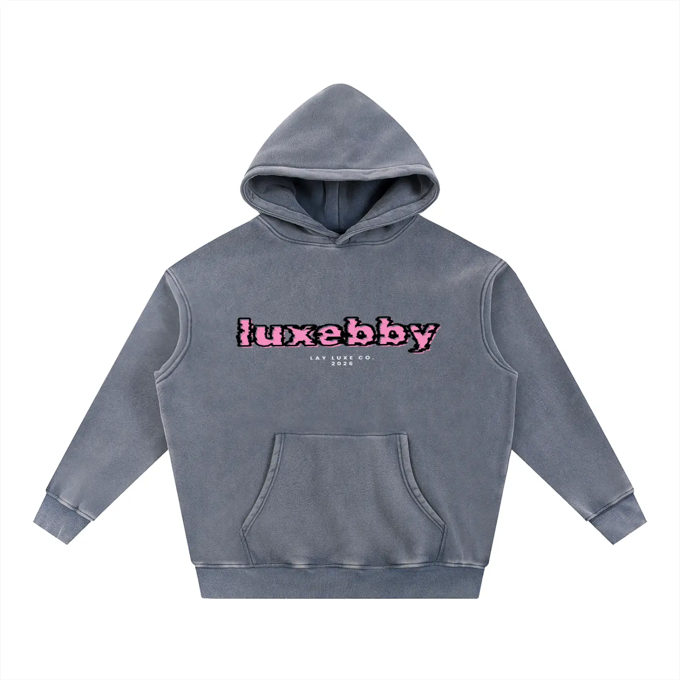 Snow Wash Fleece Oversize Hoodie