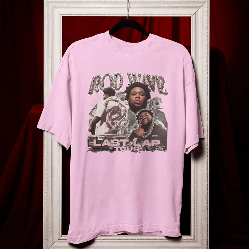 Rd Wave Last Lap Tour Unisex T-Shirt, Rd Wave Last Lap Tour Tees, Shirt In Light Pink, 100% Cotton Fabric