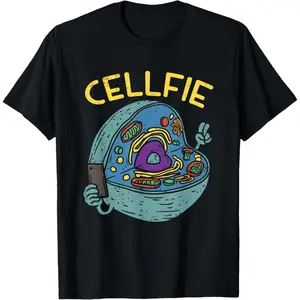 Cell Fie Funny Science Biology Teacher T Shirt T-Shirt 100% cotton T-shirt