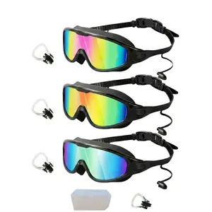 Professional Anti-Fog Swim Goggles 180 Wide View UV Protection Leak-Free outdoor Swimming Glasses Minimalist Water Sports Gear for Pool Beach Summer