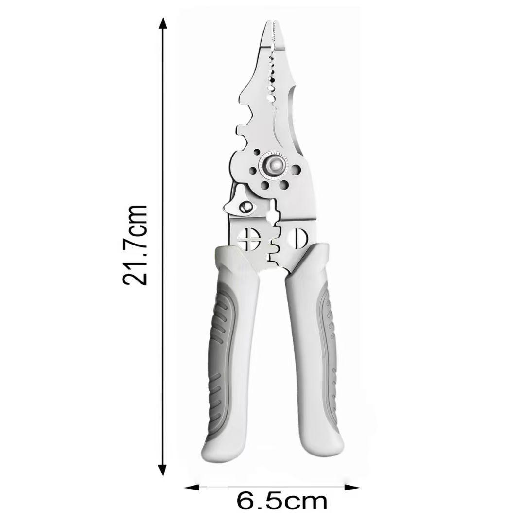 Multifunctional Wire Stripper Crimper Cable Cutter Pliers,Professional Electrical Wire Stripping Tool, MultipurposeWire Stripper for Electrical Cable Cutting