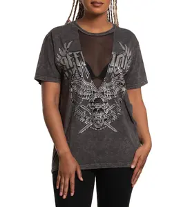 Affliction Women's T-shirt Tour Storm
