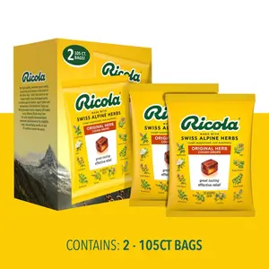 Ricola Original Natural Herb Cough Drops, 210 ct. Oral Comfort Healthcare Treatment Soothing Daily Cleansing