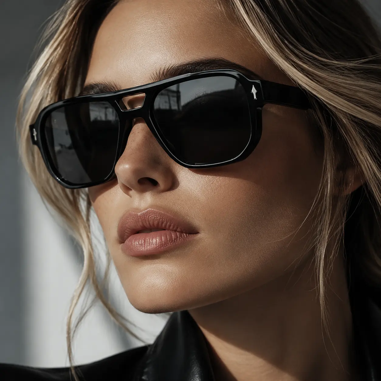 Polarized Sunglasses for Women & Men, Double Bridge Old Money Style Acetate Frame, Full Rim Navigator with UV & Blue Light Blocking Lenses, Men's Sunglasses