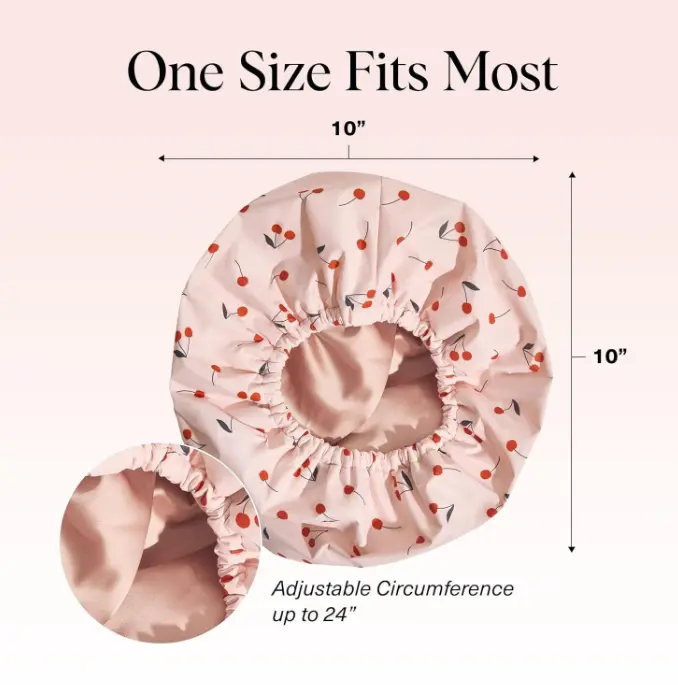 Adults' Plaid Waterproof Hair Protection Shower Cap - 3-Layer Design, Silk-Like Lining - Home Bathroom Hair Accessory, Hair Protection Shower Caps