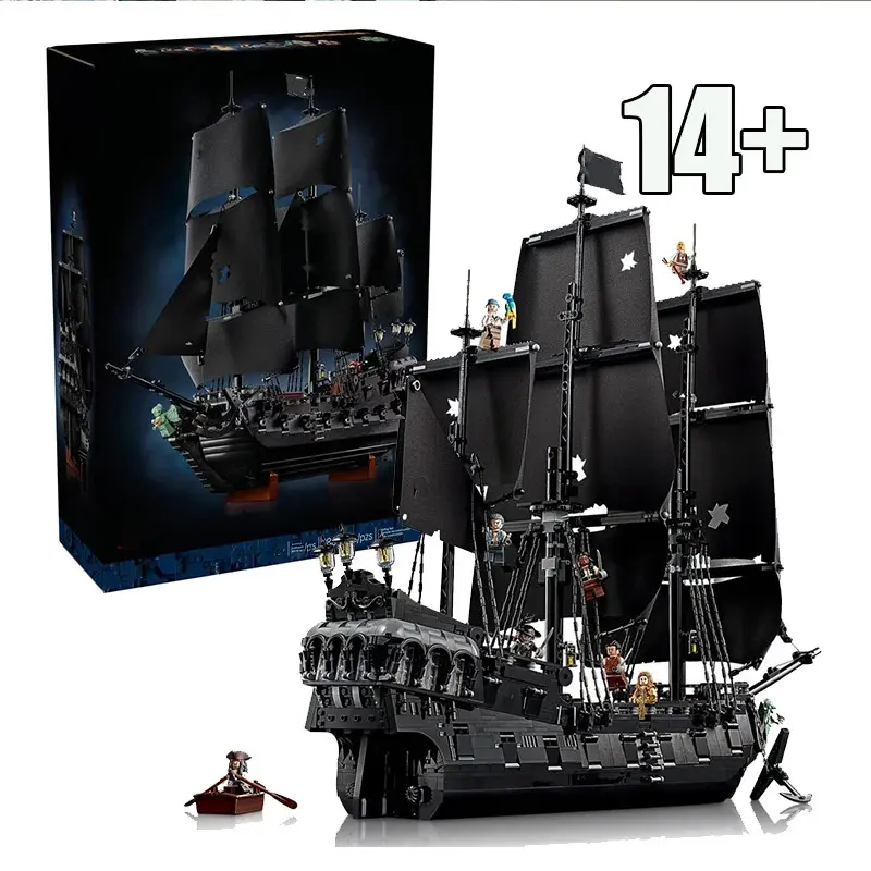 2026 New Pirate Pearl Ship Building Block Model, DIY Collectible Model, Caribbean Adventure Toy, Children Adult Christmas Gift, Holiday Puzzle Blocks, Collectible Construction Set, Model Building Kits