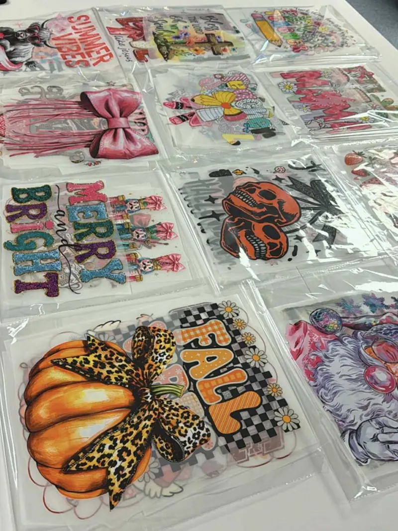 10 DTF Transfers Grab Bag - 10 Full-Color Designs for Hot/Cold Peel- Vibrant Colors for Creative Projects
