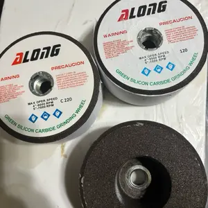 Grinding Wheel for Granite Quartz Stone Cutting Diamond 5/8-11 #120 #220 Green Silicone Carbide Wheel