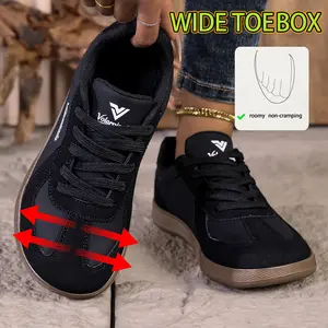 Women's Men's Wide Minimalist Barefoot Sneakers Zero Drop Shoes Lightweight Comfortable, Wide Women's Barefoot Shoes Men's | Zero Drop Sole | Wide Fashneakers Wide Toe Box Cross Training Lightweight Walking Casual Comfortable Running Shoes