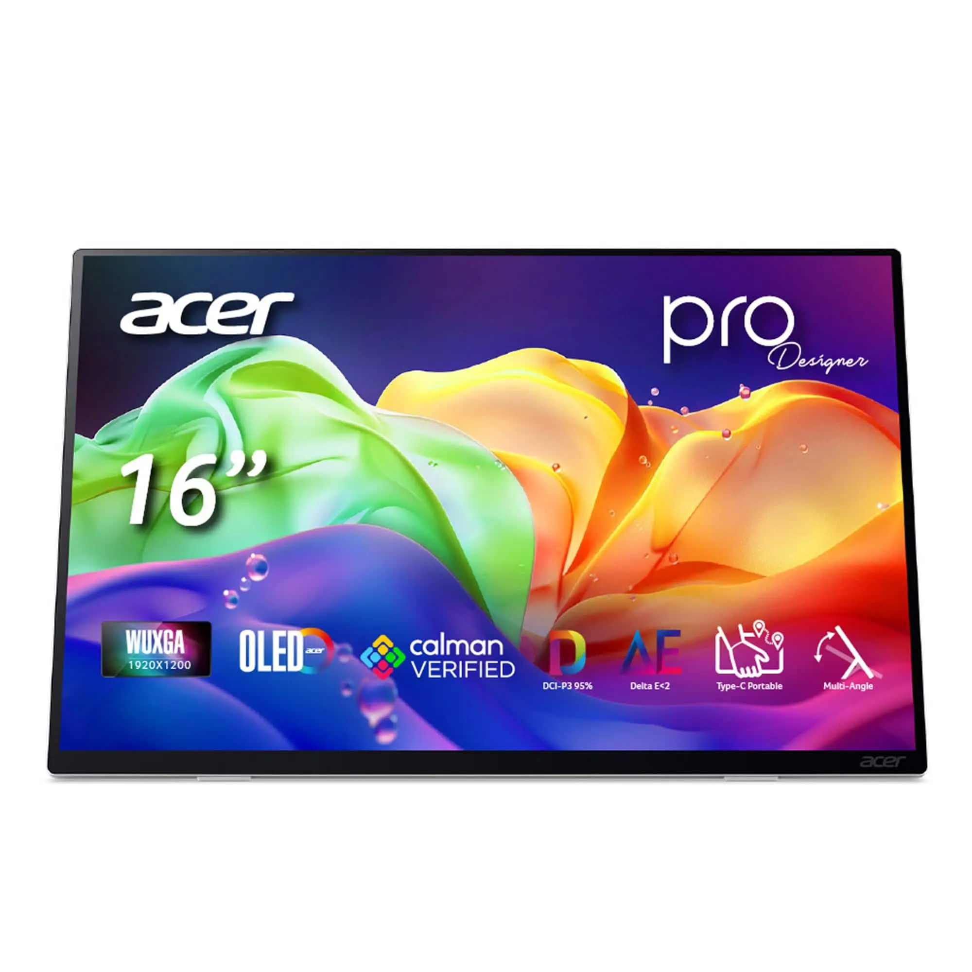 ProDesigner 16 FHD OLED WUXGA 1920 x 1200, 60Hz,1ms (G to G), Portable Monitor (2 x USB 3.1 Type-C & 1 x HDMI 1.4 Port)