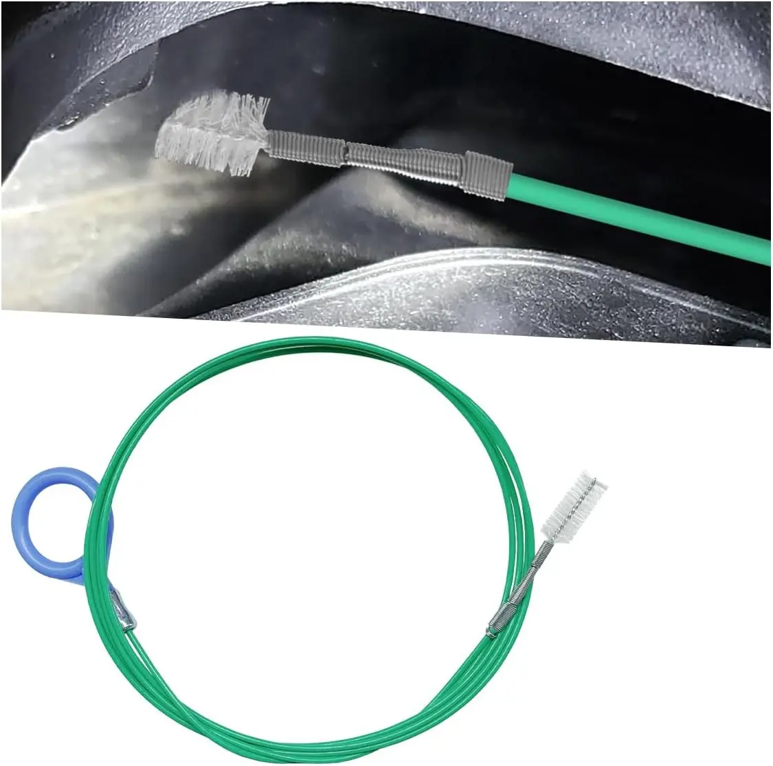 Auto Sunroof Drain Cleaning Tool, 78 Inch Long Flexible Tube Cleaning Brush, Non-Scratch Slim Drain Dredging Tool Car Accessories, Universal for Car Sunroof, Windshield Wiper Drain Hole (1PC)