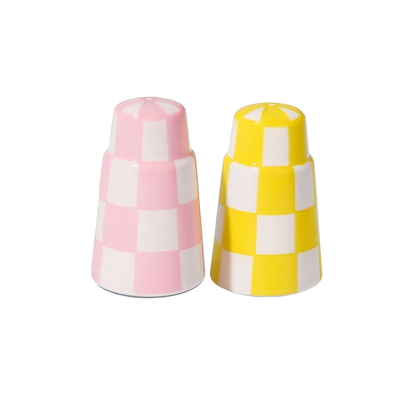 Vaisselle Salt N' Pepa Salt And Pepper Shaker in Rose & Yellow