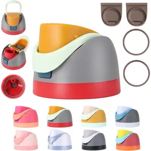 Replacement Cap fits Owala Freesip 16oz, 24oz, 32oz Bottles.BPA‑Free, Leakproof lid with 2 Extra gaskets and O‑Seal Rings for Water Bottles