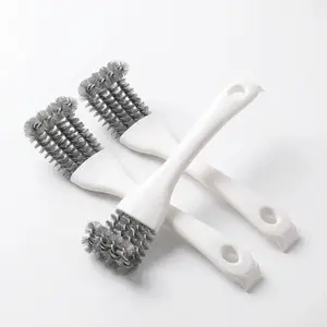 Humwam 3PCS Multifunctional Kitchen Cleaning Brush – Heavy Duty Grill Oven Scrubber Brush, Practical Plastic Cleaning Tool for Home Kitchen & BBQ Use