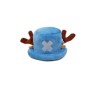 Anime Kawaii Hats Plush Toys Cosplay Chopper Cotton Hat Warm Winter Cap Cos Props Adult Unisex Gifts Fashion Accessories Siz17CM