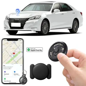 Car GPS tracker, mini Tracker device, with waterproof and anti-magnetic case - no monthly fee - Best invisible GPS tracker, anti-loss device, compatible with Apple Find My Father's Day gift
