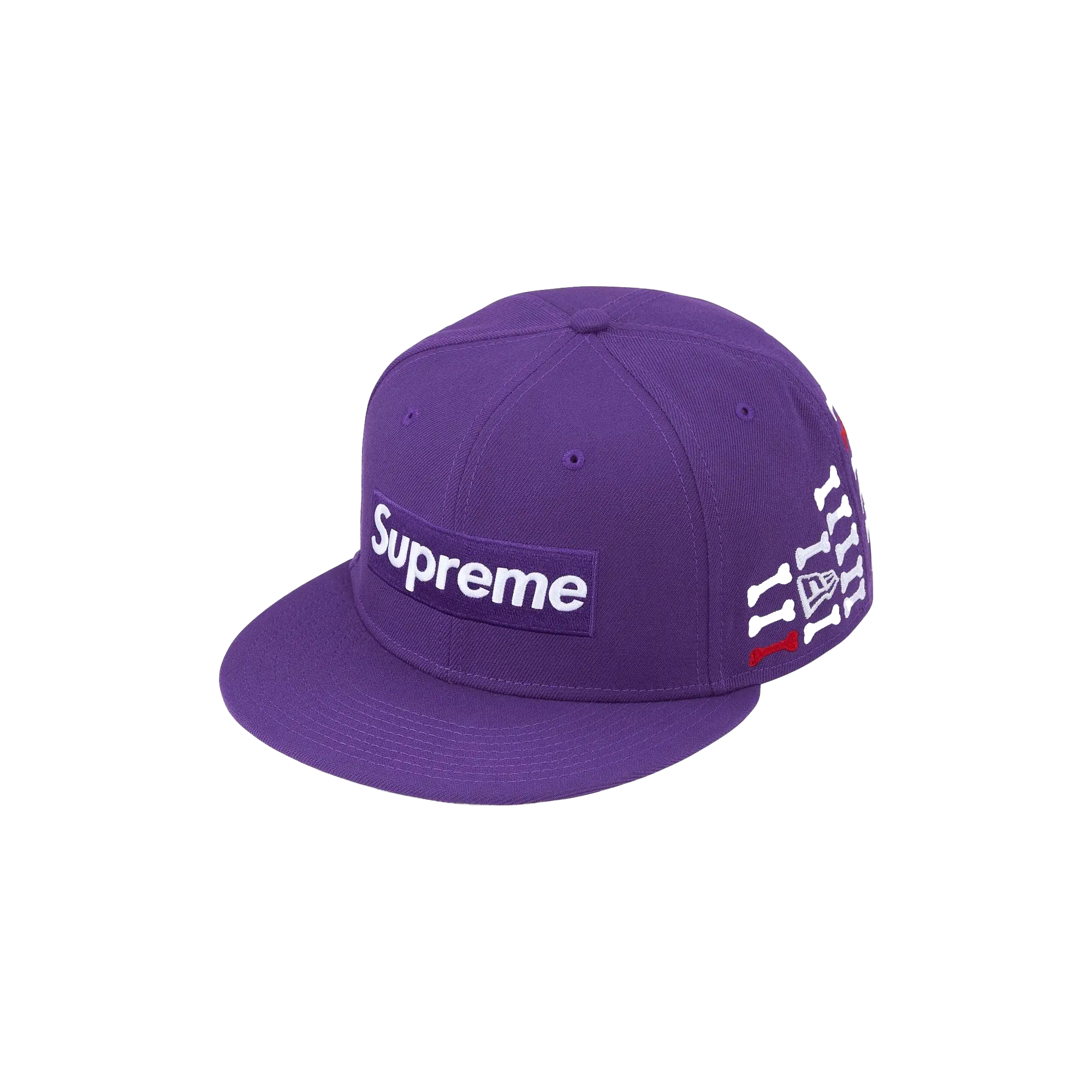 Bones Box Logo New Era 59Fifty Fitted Hat "Purple" SU26349