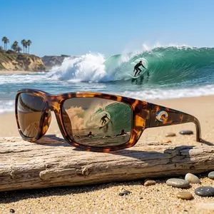 Costa Del Mar Sunglasses for Men - Fantail Mens Polarized Sunglasses, UV Protection for Fishing, Boating & Beach 580G Size 59
