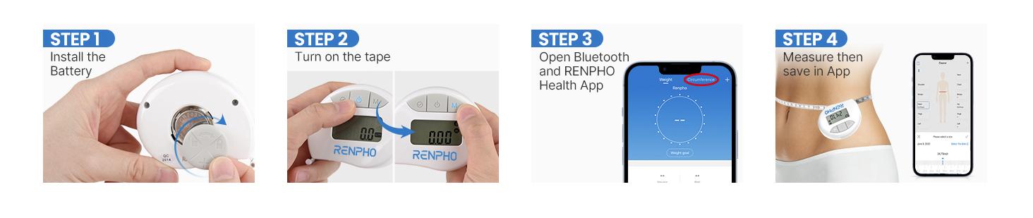 [Livestream Exclusive] RENPHO Smart Tape Measure with App Spring Glow Up Gym Gift
