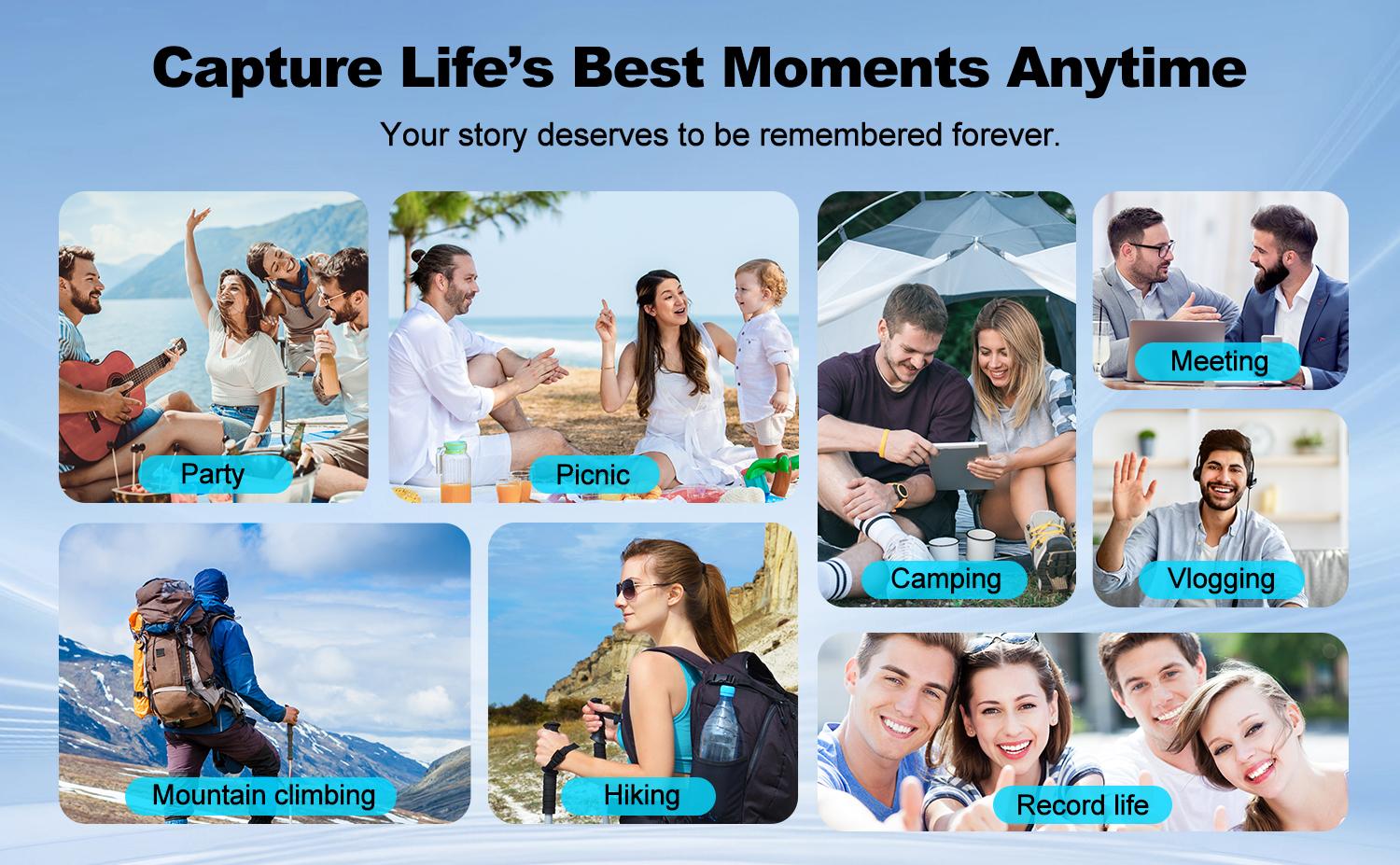 WIKICO Pocket Vlogging Camera with 4K/30fps Videos, Pocket Camera with FaceTracking, 4K Handheld Camera, Video Camcorder, Portable WiFi Vlogging Camera with 16GB Card, Tripod,summerwins,father'sdaygifts