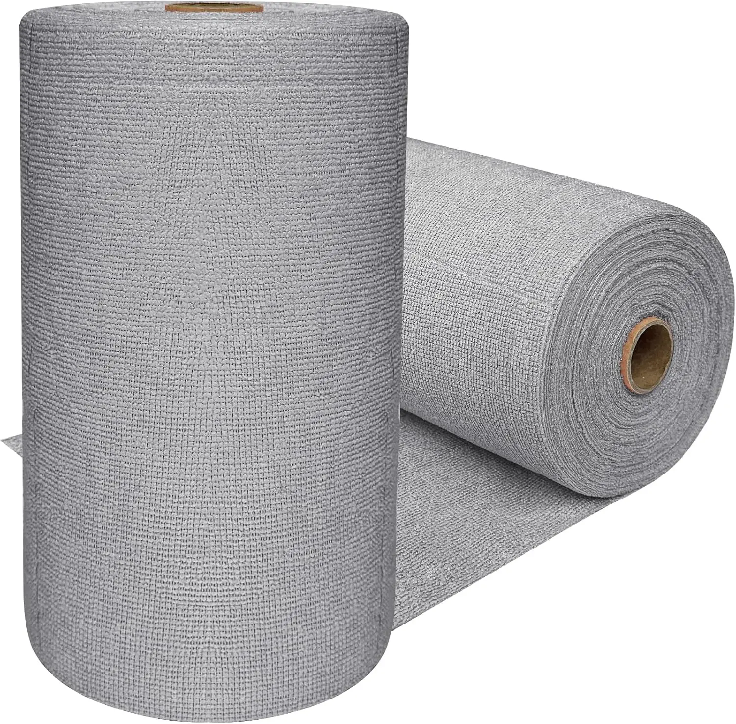 75 Pack Microfiber Cleaning Cloth Roll,Reusable Tear Away Towels,Washable Ultra Absorbent Cleaning Rags for House,Car,Glass,Garage,Kitchen or Shop(Grey)