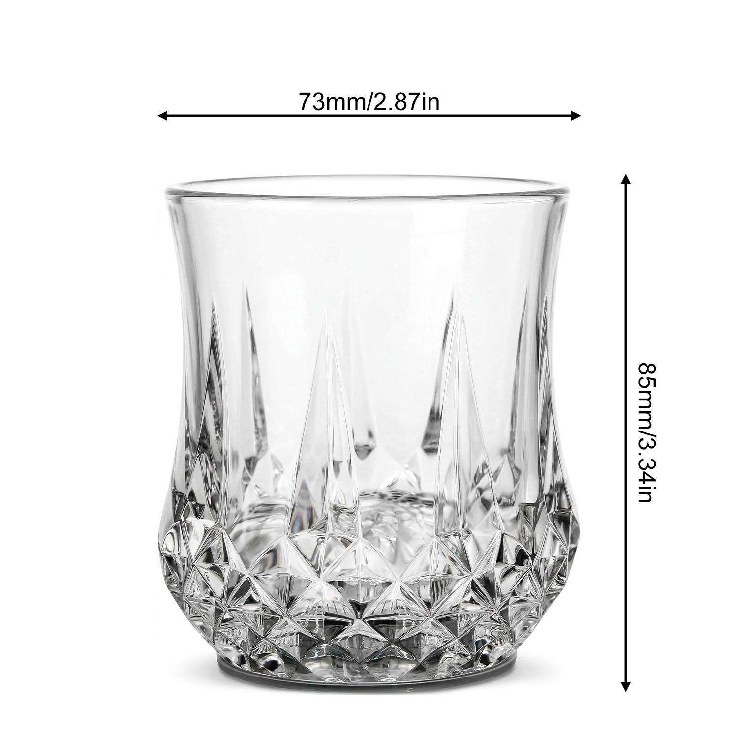 LED Glowing Tumblers, Liquid Activated Flash Crystal Cups, Water Activated Auto Light Up Shimmering Plastic Cups for Party Bar Nightclub Tableware