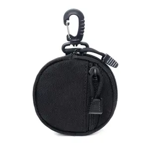 Durable Nylon Mini Storage Bag, Tactical Zipper Pouch for Daily Gear, Coin Purse, Keychain Holder, Wireless Earphone Stand, Portable Storage Organizer