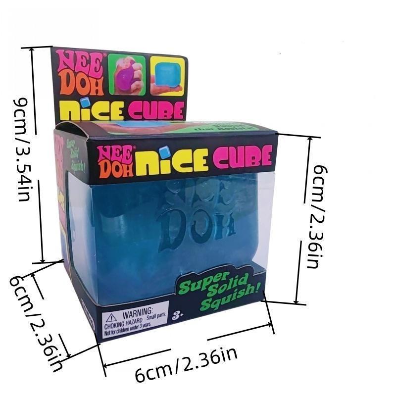 Stress Relief Sensory Toy,  Nice Cube Squeeze Plaything, Ice Candy Block Design, Ideal For Anxiety & Stress Management