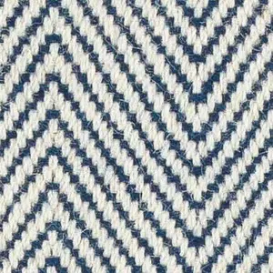 Peter Island Navy - Modern Chevron Rug