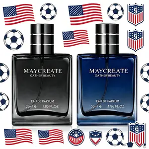M'AYCREATE Men's Eau De Toilette 55ml - Azure Sea Salt Aquatic Fragrance, 24 Hours Long-Lasting Woodsy Deep Scent, Luxurious Gift Boxed Men's Cologne for Spring Summer Outings