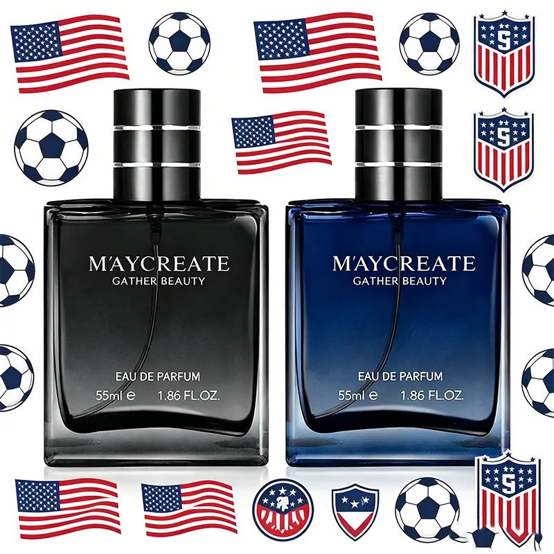M'AYCREATE Men's Eau De Toilette 55ml - Azure Sea Salt Aquatic Fragrance, 24 Hours Long-Lasting Woodsy Deep Scent, Luxurious Gift Boxed Men's Cologne for Spring Summer Outings
