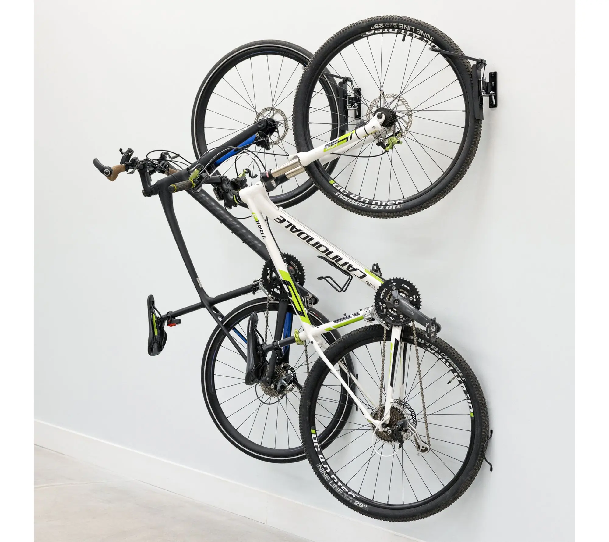 StoreYour Swivel Mount Bike Rack - 2 Bicycle Wall Hooks