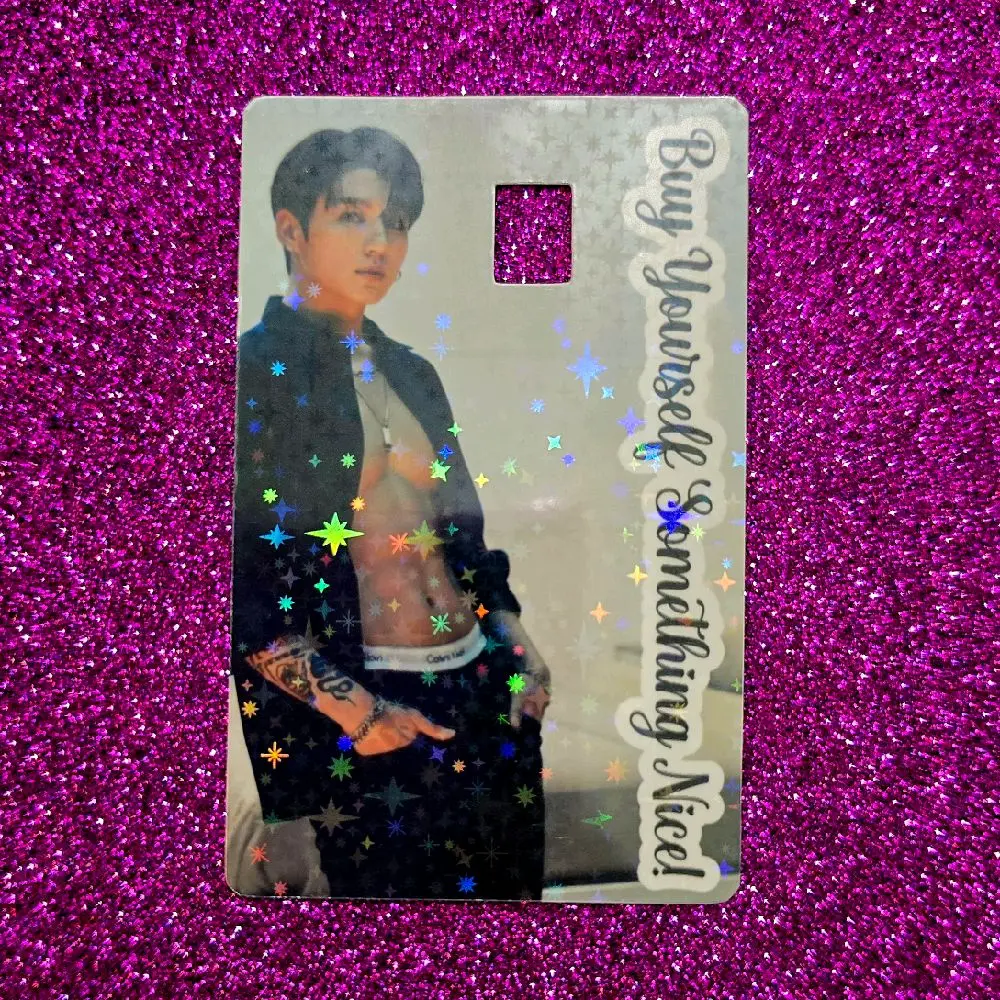 JK Credit Rectangle Sticker, Durable Waterproof Decorative Sticker for Credit Card Personalization