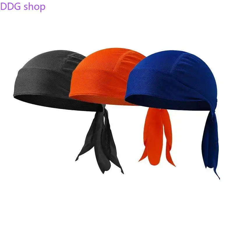 Outdoor Plain Breathable Mesh Cap - Quick-Dry, Ventilation, Moisture-Wicking Sports Headscarf, Small Motorcycle Head Wrap Gear for Cycling & Rides, Mesh Fabric Summer Sports Accessory