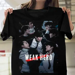 Weak Hero Class Underground Black Tee – Gritty Youth Action Manhwa Inspired Graphic T-Shirt, Unisex Streetwear