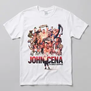 John Cena WrestleMania 17th Championship Shirt Homage Retro Classic Graphic Tee 100% Preshrunk Cotton Unisex Crewneck USA Made