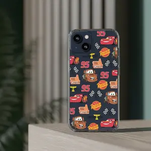 Cars McQueen and Mater phone case for iPhone 15 14 13 12 11 XR XS Accessories Devices