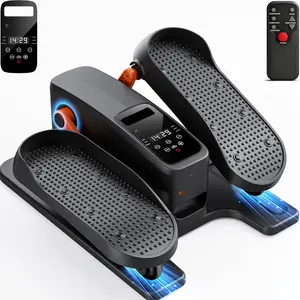 Under Desk Elliptical Machine, Electric Elliptical Leg Exerciser While Sitting for Seniors As Seen on TV, Quiet Portable Seated Pedal Exerciser for Seniors with 12 Speeds for Home(Black)