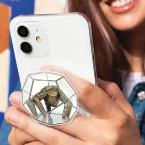 2D Acrylic Spider Creature Phone Grip Holder, Geometric Dome Design Collapsible Stand, Creepy Cute Animal Grip, Anti Slip Kickstand Accessory for Smartphones