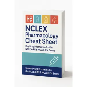 NCLEX Pharmacology Cheat Sheet (Physical Book) Color Edition
