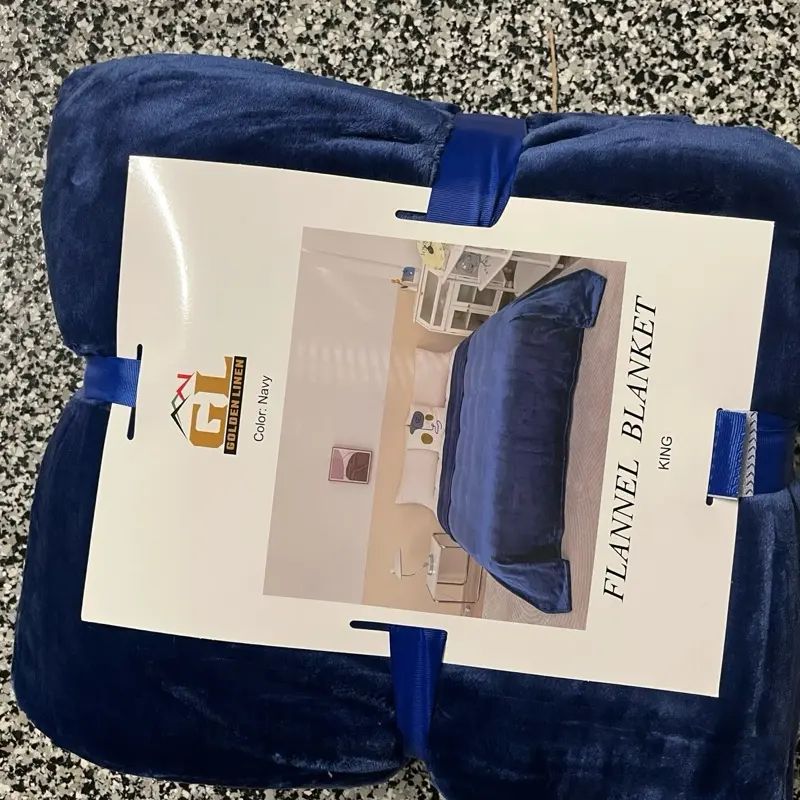 Blanket king size royal blue color