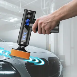 Electric Car Polishing and Waxing Machine, Portable Orbital Polisher, Random Orbital Polisher, Professional Body Repair Tool for Cars Motorcycles and Off-Road Vehicles, Heavy Duty Car Paint Care Maintenance Set