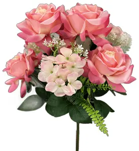 18" Pink Rose Hydrangea Bush x9