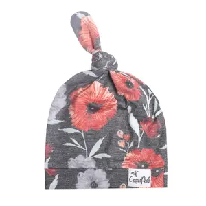 Top Knot Hat - Poppy