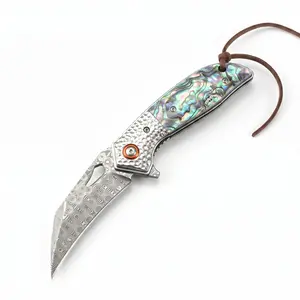 Lirael Abalone Damascus Knife (DJ-110)