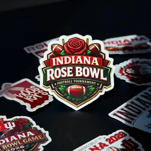 Hoosiers College Football Vintage Vinyl Stickers, Indiana Football RANDOM Sticker Pack, Rose Bowl Season Fan Pack - Water Bottle Car Laptop Helmet Window Decals