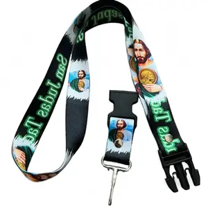 San Judas  Lanyard Car Keys ID Badge Holder Keychain  San Judas Souvenir Detachable Breakaway Snap Buckle Jude