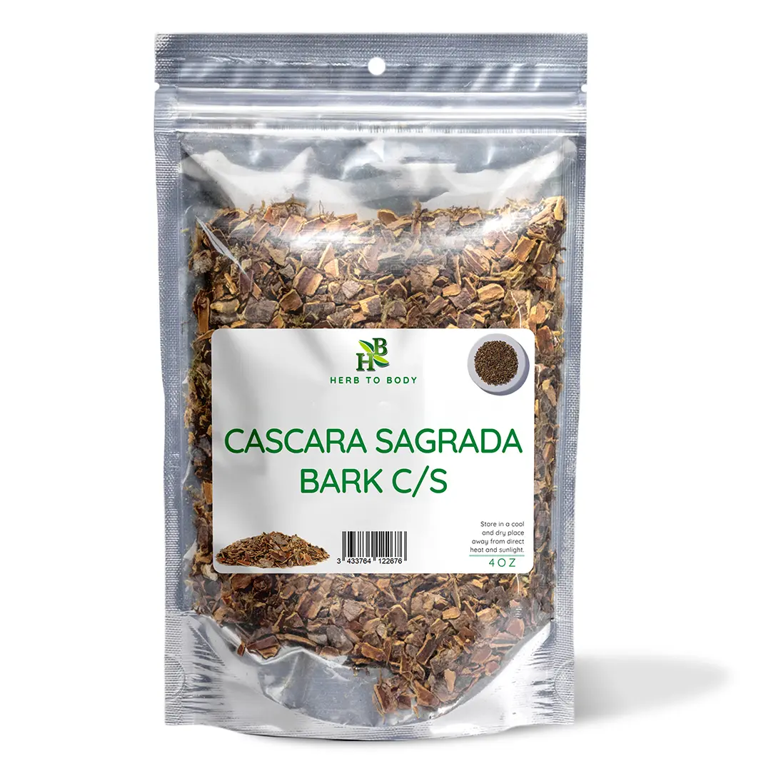 Dried Cascara Sagrada Bark C/S - 4 oz (113 g) | (Rhamnus Purshiana) | Herbal Flavor | Dry Storage Herbal Staple for Various Use